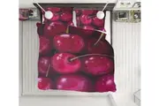 3D Cherry 1776 Marina Zotova Quilt Cover Set Bedding Set Pillowcases 3D Bed Pillowcases Quilt Duvet cover