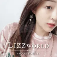 在飛比找蝦皮購物優惠-🌈LIZZWORLD🌈 文藝風花朵花瓣珍珠耳環 韓國氣質簡約