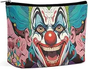 GHBNK Cosmetic Bag Portable Toiletry Bag Bohemian Elephant Pattern Travel Makeup Bag Beauty Makeup Organizer Lipstick Bag for Women, Clowns, One size