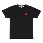 🇯🇵PLAY❤️CDG X INVADER 🇯🇵黑底紅繡心短袖T恤/女版L