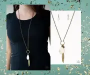 Paparazzi CANYON QUEST brass necklace