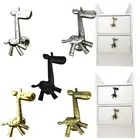Quirky Giraffe Shaped Zinc Alloy Furniture Knob for Playful Kids' Space