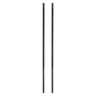 2pcs Chainsaw File 3/16"(4.8mm) High Carbon Steel Round Hand Rasp for Sharpening