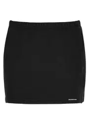 Alexanderwang.t Logo Cotton Mini Skirt - Black - M (UK12 / M) M (UK12 / M)