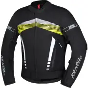 RS-400-ST 3.0 Waterproof Black White Yellow Textile Motorcycle Jacket