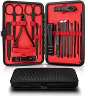 7/10/12/15/18Pcs/Set Manicure Set Nail Clippers Professional Stainless Steel Pedicure Tool Kit For Manicure Kits,18PCS