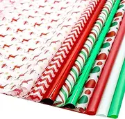 160 Sheets Christmas Tissue Paper for Gift Bags Wrapping, Assortment Holiday Tissue Paper for Gift Wrapping, Gift Decoration, Art & Craft (20 x 20 inches)