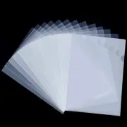 48PCS Plastic Clear Document Folders - L-Type Folders Copy Safe Project Pockets,