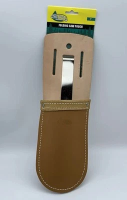 Weaver Arborist Leather 7” Folding Saw Pouch Top Grain Nickel Plated 08-02015