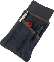 , Multi-Tool Pocket Pouch Handmade from Waxed Canvas and Full Grain Leather
