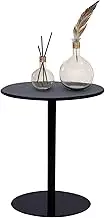 Modern Dining Table, Round High Top Table with Metal Base & Non-Slip Mats, Counter Bistro Pub Tables Pub Table for Living Room, Dining Room - Easy Assembly(48x56cm)