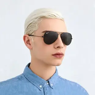 【RayBan 雷朋】經典飛官款 62mm大版墨綠鏡片 抗UV太陽眼鏡 RB3026 L2821 黑框 L2846 金框 寬臉適合 公司貨