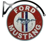 MASSIVE Ford Mustang Pony Metal Bar Wall Sign Man Cave Shed Garage Workshop