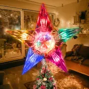 TWINGLEHOME 12" 10L Tree Top,Bethlehem Star,Multi