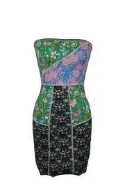 Cynthia Rowley Devon Neoprene Patchwork Dress sz S Floral SPF 50+ NWT $275