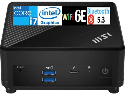 MSI Cubi 5 Mini Desktop Intel i7-1255U 16GB RAM 512GB SSD W11H