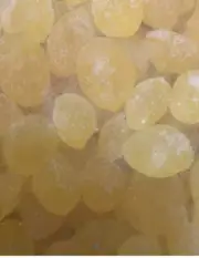 Lemon Sour Rock Candy Hard Boiled Lollies Bulk Bag 1KG #1032