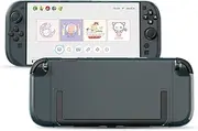 GeekShare Hard Case Compatible with Switch 2 (2025), Anti-Scratch Dockable Protective Cover for Switch 2 with Detachable Joy Con, Crystal Blue