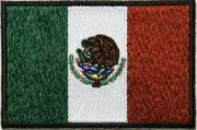 SUBDUED MEXICO - FLAG - IRON or SEW-ON PATCH
