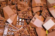 10 Lego Brown, Wedge 4 x 4 Triple Inverted, City, Creator, SW inv 269