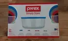 Pyrex Simply Store Meal Prep Food Storage Containers (12-Piece Set) New!