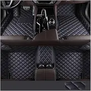 Custom Car Floor Mats Custom Artificial Leather Diamond Floor Mats for SsangYong for Rexton 2008 2009 2010 2011 Waterproof Anti-Slip Pads Car Mats(C)