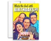 Jerry Seinfeld Inspired Parody Birthday Card What's the Deal with Yellow