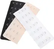 [SHINEOFI] Stainless Steel Bra Extender 3pcs Bra Band Hook Strap Extensions for Women's Clothing