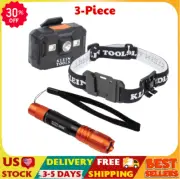 Klein Tools 80079 Headlamp Kit with Rechargeable LED Headlamp, Pocket Flashlight