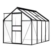 1.9 x 2.5m Polycarbonate Walk In Greenhouse Hot Green House Large Plant Storage
