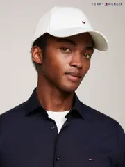 Tommy Hilfiger White Classic Baseball 100% Cotton Cap (594634) | $92