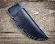 Leather knife sheath for fixed blade knife fits 6" 7" and 8in Made In USA