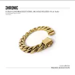 CUBAN LINK BRACELET STEEL 18K GOLD PLATED / B-06