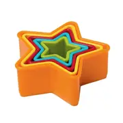 5PC Avanti Star Cookies Cutter Baking Cookie Embosser Maker Decorating Mould Set