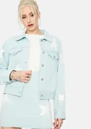 Road Less Traveled Star Patch Jean Jacket