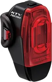 LEZYNE KTV Drive Pro Bicycle USB Rechargeable IPX7 Waterproof 270-Degree Visibility LED Rear Light w/Multiple Solid & Flash Modes | Mounting Strap Included - 75/150 Lumens Options