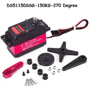 Redkid 60kg 80kg 150kg Rc Digital Servo High Torque Stainless Steel Gear Ip66 Splash-proof 180/270 Degree For 1:5 1:6 Baja Car Crawler 150kg-270