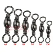 100 Pcs 4#-12# High Quality Fishing Barrel Swivels Fishing Tackle Special offer