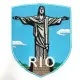巴西 里約 熱內盧 耶穌雕像 地標背膠刺繡布章 貼布 布標 燙貼 徽章 肩章 識別章 背包貼