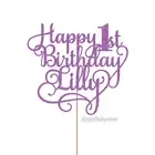 Cake Topper - One - 20+ Colours - NEXT DAY POST - Any Name & Age - 1st Birthday