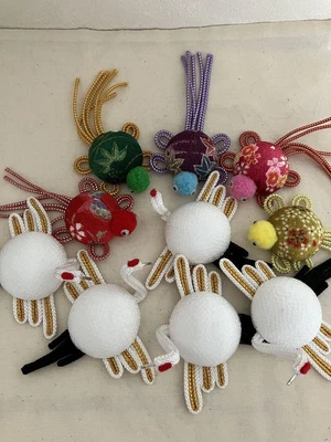 Handmade Crepe Hanging Decoration Crane Turtle