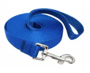 Nylon Training Dog Leash for Small Medium Large Dogs, 10ft 15ft 20ft 30ft Long Leash Dog/Puppy Lead for Obedience Recall Training, Camping -10ft Blue