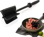 Weber’s Wonders Meat Chopper Potato Masher Ground Beef Mix Utensil - Turkey Burger Chop - Non Stick - Multifunctional Heat Resistant Fruit Chop Mash Blend Tool - Non Stick Nylon Blends