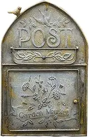 Wall Mounted Postbox Mailbox Letterbox Outdoor Parcel Drop Box Houses Front Door Office Safe Mail Post Letter Box