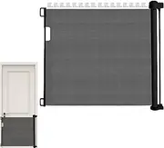 Retractable Baby Gates - Retractable Stair Mesh Gate - Extra-Wide, No-Drill, Heavy-Duty Pet Supplies for Indoor Outdoor Porch Deck Security