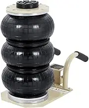 Transmission Jacks Triple Bag Air Jack 3 Ton (6600 Lbs) Capacity Portable Pneumatic Car Jacks Heavy Duty&Quick Lifting Floor Jack(Black)