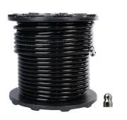 Schieffer 3/8" x 300' 4000 PSI Thermoplastic Sewer Jetter Hose & 4.5 Nozzle