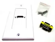 From OZ Quality 1PC 1 VGA 15 Pin Female Socket Wall Plate White Panel