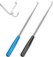 2 Pieces Fishing Hooks Remove, Stainless Steel Hook Solder, Fast Disgorger, Portable Hook Remover with Magnets for Small and Large Fishing The Chopping Solder - Fishing Accessories (17cm)