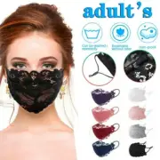 2pcs Lace Applique Washable And Reusable Mouth Face Mask Facemask Face Mask AU
